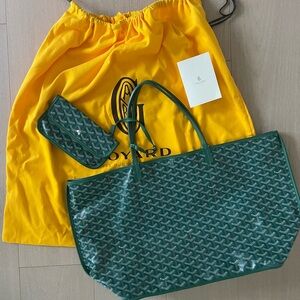 Goyard Anjou GM Green Tote Bag